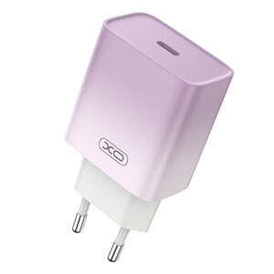 Nástěnná nabíječka XO CE18, USB-C, PD30W (fialová)