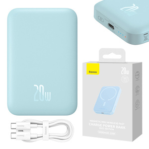 Powerbanka Baseus Magnetic Mini 6000mAh USB-C  20W MagSafe (modrá)