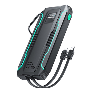 Powerbanka Joyroom JR-L017 10000 mAh, 22,5 W, s kabelem Lightning + USB-C (černá)