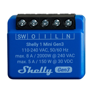 Řídicí jednotka Shelly 1 Mini Gen3