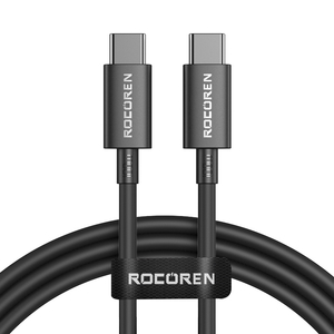 Rychlonabíjecí kabel Rocoren USB-C na USB-C Simples Series 100W, 2 m (černý)