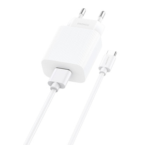 Rychlonabíječka Foneng 1x USB EU28 12W QC 3.0+ kabel USB typu C