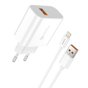 Rychlonabíječka Foneng 1x USB QC3.0 EU46 + kabel USB Lightning