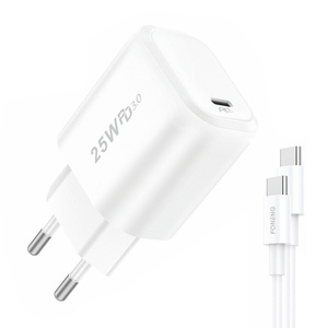 Rychlonabíječka Foneng 2x USB EU40 + kabel USB C