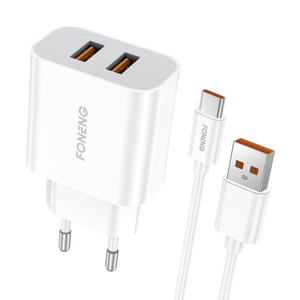 Rychlonabíječka Foneng 2x USB EU45 12W + kabel USB typu C