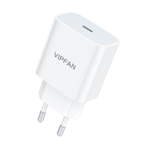 Síťová nabíječka VFAN E04, USB-C, 20 W, QC 3.0 (bílá)