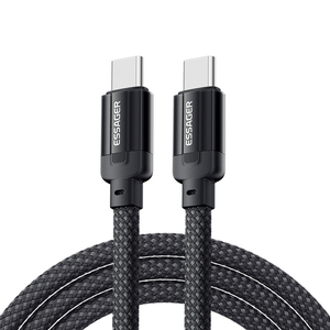 USB-C to USB-C cable, Essager, EXCTT1-YS01-P, 100W, 1m (black)