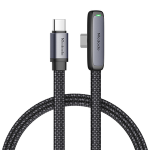 Úhlový kabel Mcdodo CA-3360 z USB-C na USB-C, 65 W, 1,2 m (černý)