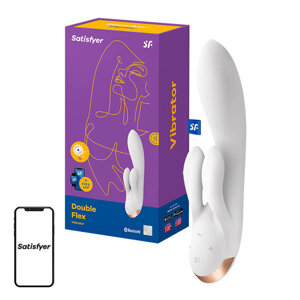 Vibrátor Satisfyer Double Flex (bílý)