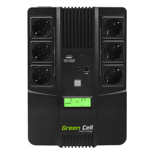 Zdroj nepřerušovaného napájení UPS Green Cell AiO 800VA 480W