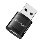 Adaptér OTG USB-C samice na USB 3.0 samec Essager (černý)
