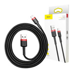 Baseus Cafule Cable USB Lightning 2A 3m (Black Red)