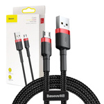 Baseus Cafule Micro USB Cable 2A 3m (černo-červený)