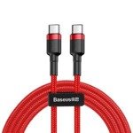 Baseus Cafule PD2.0 60W bleskové nabíjení USB pro kabel typu C (20V 3A) 2m Red