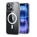 Hybrid Case (HaloLock) ESR for iPhone 16 with screen protection kit (clear))