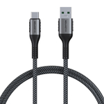 Kabel USB-A na USB-C Lention 6A, 0,5 m (černý)