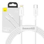 Kabel USB-C na Lightning řady Baseus Superior, 20W, PD, 1,5 m (bílý)