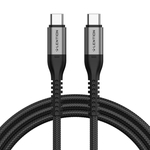 Kabel USB-C na USB-C Lention 60W, 2 m (černý)