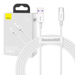 Kabel USB na USB-C řady Superior, 66W, 2m (bílý)