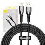 Kabel USB pro Lightning Baseus řady Glimmer, 2,4 A, 2 m (černý)