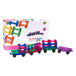 Magnetické kostky 3D Train Playmags 155 - sada 20 ks