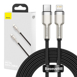 USB-C kabel pro Lightning Baseus Cafule, PD, 20W, 2m (černý)