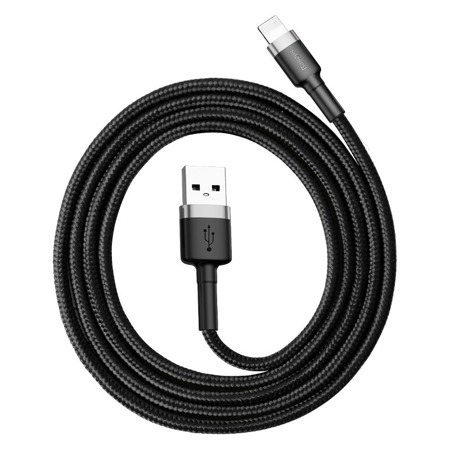 Baseus Cafule USB Lightning Cable 2,4A 1m (šedo-černý)