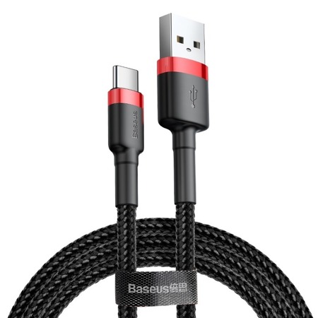 Baseus Cafule kabel USB-C 2A 2m (červeno-černý)