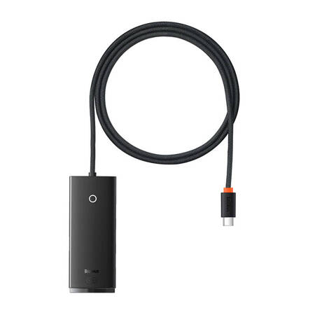 Baseus Lite Series Hub 4v1 USB-C na 4x USB 3.0 + USB-C, 1m (černý)