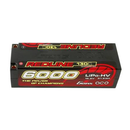 Baterie Gens Ace Redline 6000mAh 15,2V 130C 4S1P HardCase HV LiPo
