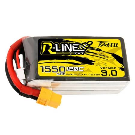 Baterie Tattu R-Line verze 3.0 1550mAh 14,8V 120C 4S1P XT60