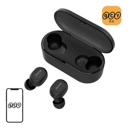 Bezdrátová sluchátka TWS QCY T2C Bluetooth V5.0 (černá)