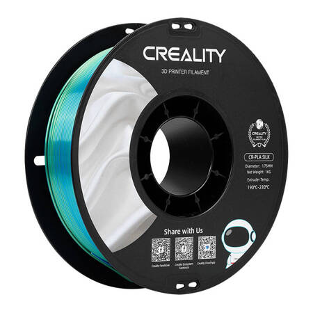 CR-Silk PLA filament Creality (modrozelený)