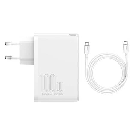 Cestovní nabíječka Baseus GaN2 Pro Quick 2x USB 2x USB-C, 100W, EU (bílá)