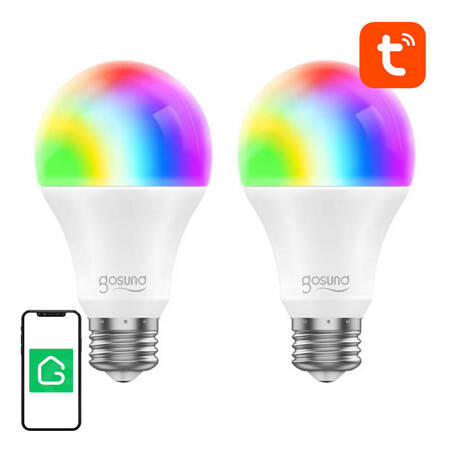 Chytrá žárovka WiFi RGB LED Gosund WB4-2 (2-pack) E27 Tuya