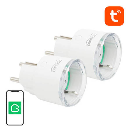 Chytrá zásuvka WiFi Gosund SP111 3680W 16A, Tuya 2-pack