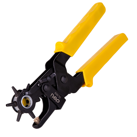 Děrovač na kůži 9" Deli Tools EDL1919 (žlutý)