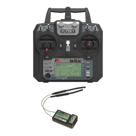FlySky kit FS-i6X transmitter + iA6B receiver, 10 channels AFHDS 2A.