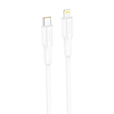 Foneng XS01 PD27W USB-C to Lightning cable, 1m (white)