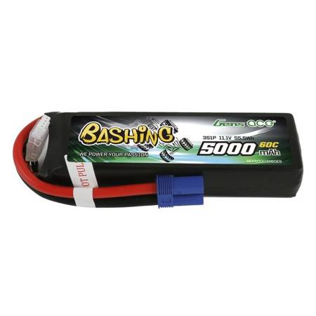 Gens Ace Bashing 5000mAh 11,1V 3S1P 60C EC5 LiPo baterie