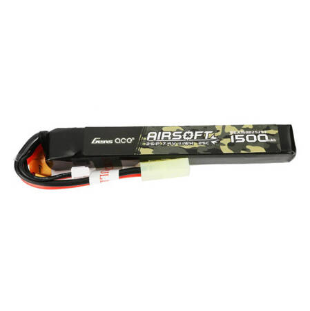 Gens ace 25C 1500mAh 2S1P 7,4V Airsoft Gun Lipo baterie s mini Tamiya konektorem