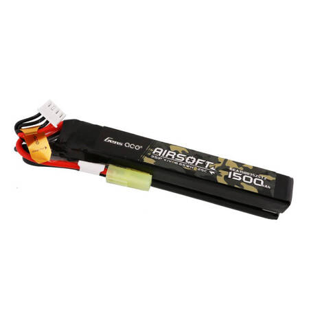 Gens ace 25C 1500mAh 3S1P 11.1V Nunchuck 2X Airsoft Gun Lipo baterie s mini Tamiya konektorem