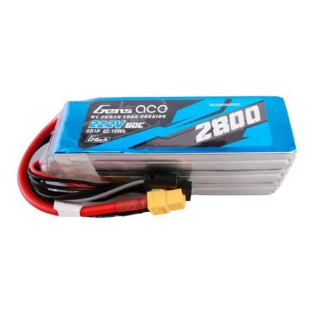 Gens ace G-Tech 2800mAh 22,2V 60C 6S1P Lipo Battery Pack s konektorem XT60