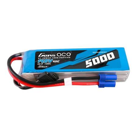 Gens ace G-Tech 5000mAh 14.8V 45C 4S1P Heli Lipo baterie s EC5 konektorem