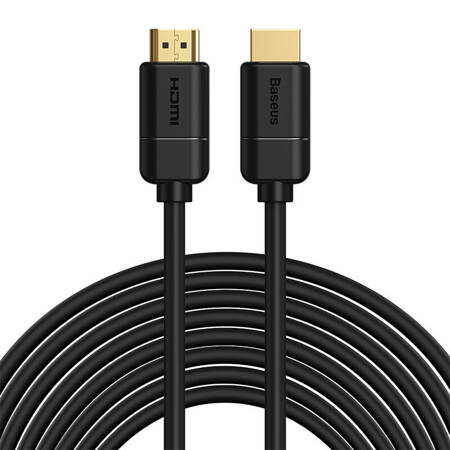 Kabel Baseus 2x HDMI 2.0 4K 30Hz, 3D, HDR, 18Gbps, 8m - černý