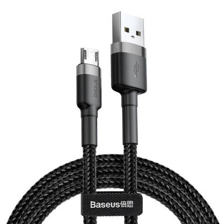 Kabel Baseus Cafule Micro USB 1,5A 2m (šedo-černý)