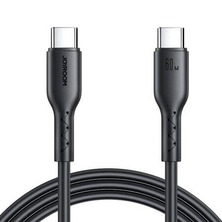 Kabel Flash Charge USB C na USB-C SA26-CC3 / 60W / 1m (černý)