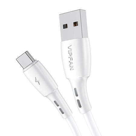 Kabel USB-C VFAN Racing X05, 3A, 1 m (bílý)