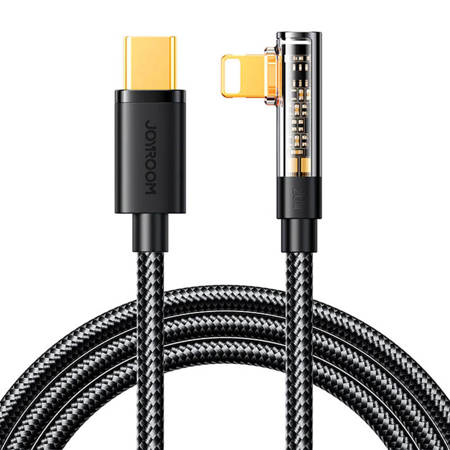 Kabel USB-C do Lightning Joyroom S-CL020A6 1,2 m, 20 W, kątowy (czarny)