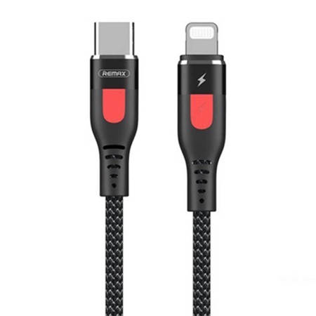 Kabel USB-C do Lightning Remax Lesu Pro, 1 m (černý)